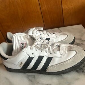 Adidas Samba White and Black Shoes